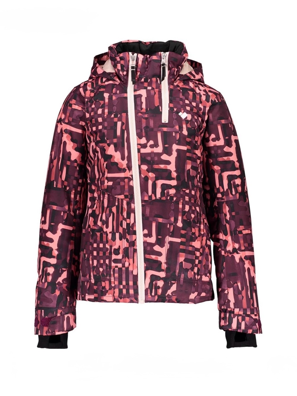Obermeyer Girls Teen Youth Taja Print Jacket Winter Ski Size M 10-12 Warm Thick